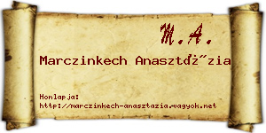 Marczinkech Anasztázia névjegykártya